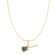 Gargantilha Guitarra Cravejada de Zircônia Folheada a Ouro 18k