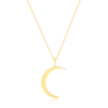 Gargantilha Lua Lisa Folheado a Ouro 18k