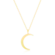 Gargantilha Lua Lisa Folheado a Ouro 18k