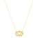 Gargantilha Coroa com Pedras de Zircônia Folheada a Ouro 18k