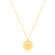 Gargantilha Redonda Lisa Sol Folheada a Ouro 18k