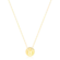 Gargantilha Redonda Lisa Touro Folheada a Ouro 18K