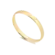 Aliança Anatômica 3mm Folheada a Ouro 18k