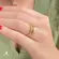 Anel Cobra Com Pedra de Zircônia Folheado a Ouro 18k