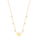 Gargantilha Circulo Liso com Pedras de Zircônia Folheada a Ouro 18k