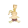 Pingente Menina Liso Folheado a Ouro 18k