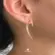 Brinco Garra Cravejado de Zircônia Folheado a Ouro 18k