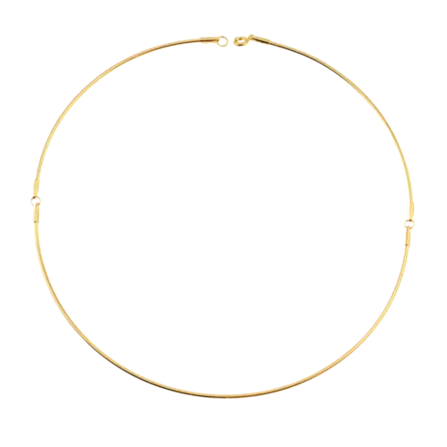 Aro Articulado Liso Folheada a Ouro 18k