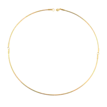 Aro Articulado Liso Folheada a Ouro 18k