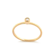 Anel Chuveiro com Pedra de Zircônia Folheado a Ouro 18k