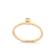 Anel Chuveiro com Pedra de Zircônia Folheado a Ouro 18k