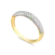 Anel Aparador fino com Cravejado de Zircônias Folheado a Ouro 18k