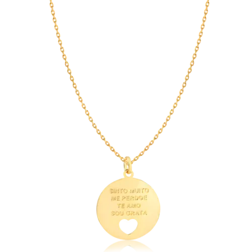 Pingente Ho'oponopono Folheado a Ouro 18k