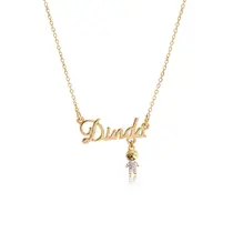 Gargantilha Dinda Menino Cravejada de Zircônia Folheada a Ouro 18k