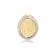 Pingente Redondo Pai Nosso Cravejado de Zircônia Folheado a Ouro 18k
