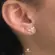 Brinco Com Pedras de Zircônia Folheado a Ouro 18k