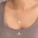 Gargantilha Tartaruga Com Pedra de Zircônia Folheada a Ouro 18k