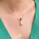 Gargantilha Gota Com Pedras de Zircônia Onix Folheada a Ouro 18k