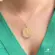 Pingente N Sra. de Nazaré Folheado a Ouro 18k
