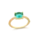 Anel Com Pedra Folheado a Ouro 18k