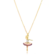 Gargantilha Bailarina Com Pedras de Zircônia Folheada a Ouro 18k