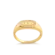 Anel ABC Com Pedras de Zircônia Folheado a Ouro 18k