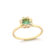 Anel Flor Com Pedra de Zircônia Folheado a Ouro 18k