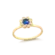 Anel Flor Com Pedra de Zircônia Folheado a Ouro 18k