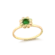 Anel Flor Com Pedra de Zircônia Folheado a Ouro 18k