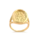 Anel N.S Das Graças Com Pedras de Zircônia Folheado a Ouro 18k
