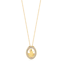 Gargantilha Santo Expedito Folheada a Ouro 18k