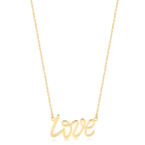 Gargantilha Love Folheada a Ouro 18k
