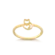 Anel Gatinho Folheado a Ouro 18k