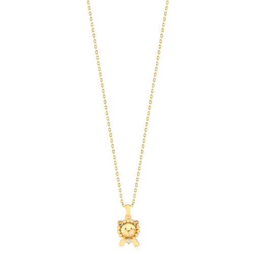 Gargantilha Leãozinho Folheada a Ouro 18k