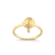 Anel Pirulito Com Pedra de Zircônia Folheado a Ouro 18k