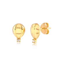 Brinco Balãozinho Folheado a Ouro 18k