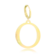 Pingente Liso Letras Folheado a Ouro 18k