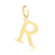 Pingente Liso Letras Folheado a Ouro 18k