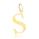 Pingente Liso Letras Folheado a Ouro 18k