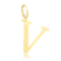 Pingente Liso Letras Folheado a Ouro 18k