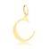 Pingente Liso Letras Folheado a Ouro 18k