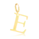 Pingente Liso Letras Folheado a Ouro 18k