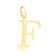 Pingente Liso Letras Folheado a Ouro 18k