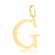 Pingente Liso Letras Folheado a Ouro 18k