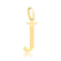 Pingente Liso Letras Folheado a Ouro 18k