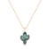 Pingente Cactus Cravejado em Zircônia Folheado a Ouro 18K