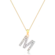 Pingente Letras Cravejadas de Zircônia Folheado a Ouro 18K
