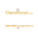 Grampo para Cabelo Com Pérola Folheado a Ouro 18K