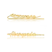 Grampo para Cabelo Abençoada Folheado a Ouro 18K