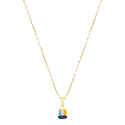 Gargantilha Infantil Lápis Folheada a Ouro 18k